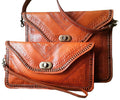 Leather Clutch - Budle - Orange - M'dina Bundle - Orange Clutches