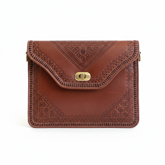 M'dina Square Clutch — White Background