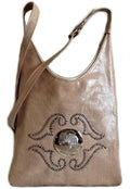 Médaillon Leather Tote Bag - M'dina - Natural - Moroccan Corridor