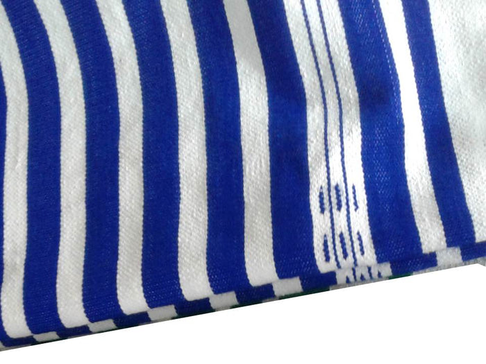 Mendil - Beach Towel - Blue Thick Stripes - Blanket Mendil | Moroccan Corridor
