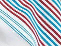 Mendil - Beach Towel - Red & Turquoise Thin Stripes - Blanket Mendil | Moroccan Corridor