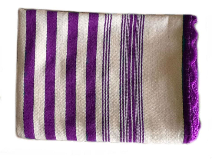 Mendil - Lavanda Striped Throw - Blanket | Moroccan Corridor
