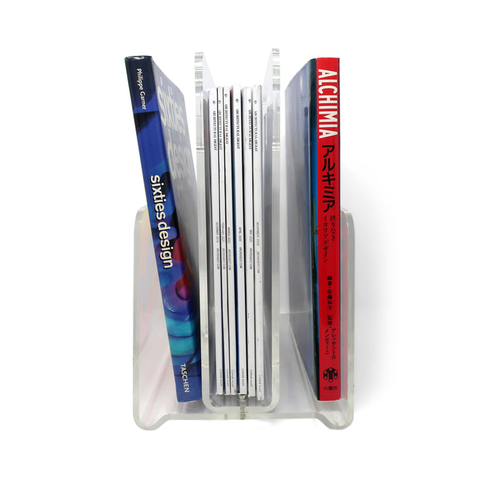 Mid-Century Modern Lucite Magazine Rack