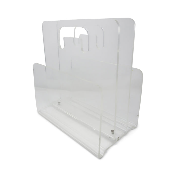 Mid-Century Modern Lucite Magazine Rack