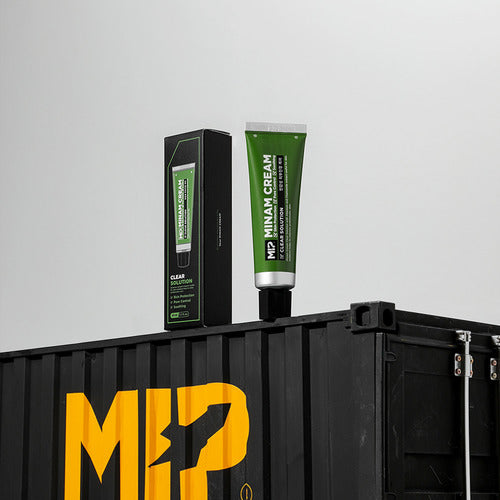 MIP Ciciamax All-in-One Lotion + Minam Cream Clear Solution Set for men by Gentleman Korea, Korean skincare duo on black crate