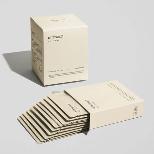 MIXSOON Soybean Milk Pad packaging showing multiple pads displayed on a light background.