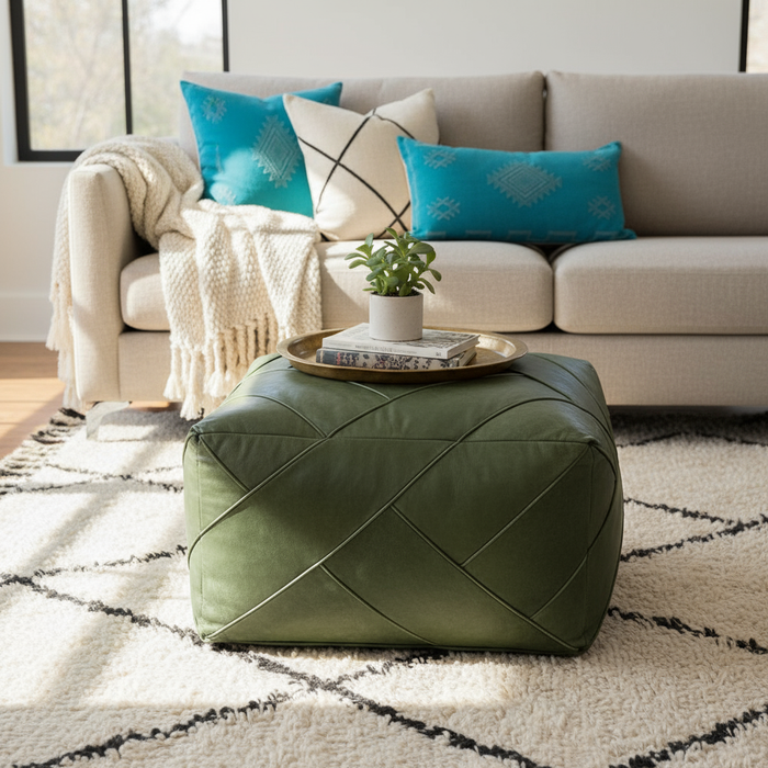 Moroccan Ottoman Living Room Banner