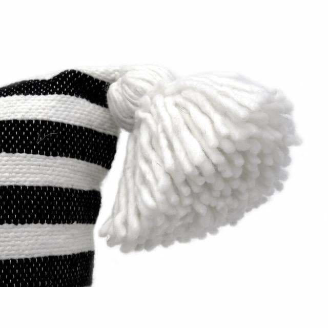 Moroccan PomPom Lumbar Pillow - Zebra Print - Pom Pillows | Corridor®