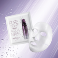 NEOGEN Pore Tite Aqua Mask 5 Pack displayed with a hydrating face mask on a light purple background with water droplets.