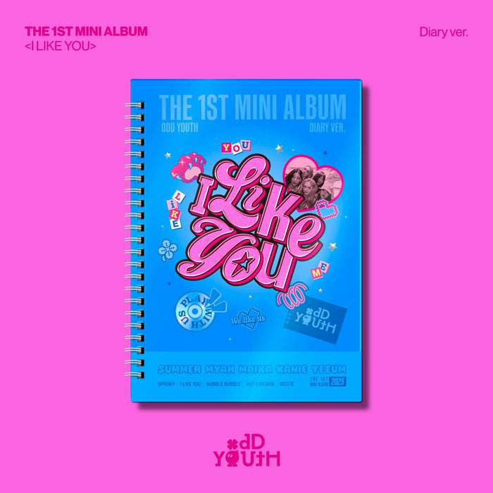 ODD YOUTH - THE 1ST MINI ALBUM [I LIKE YOU] (Diary ver.) - K | Kool Seoul - Buy Kpop Albums Online