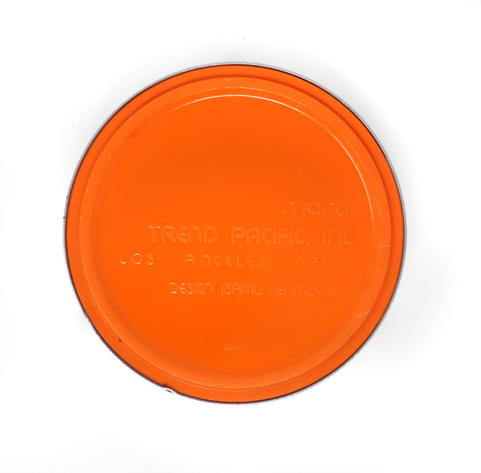 Orange Isamu Kenmochi Plastic and Chrome Ashtray