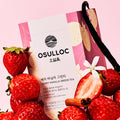 OSULLOC Berry Vanilla Green Tea 20 P package with strawberries and vanilla