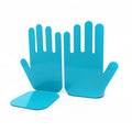 Pair of 1980s Turquoise Metal Hand Bookends