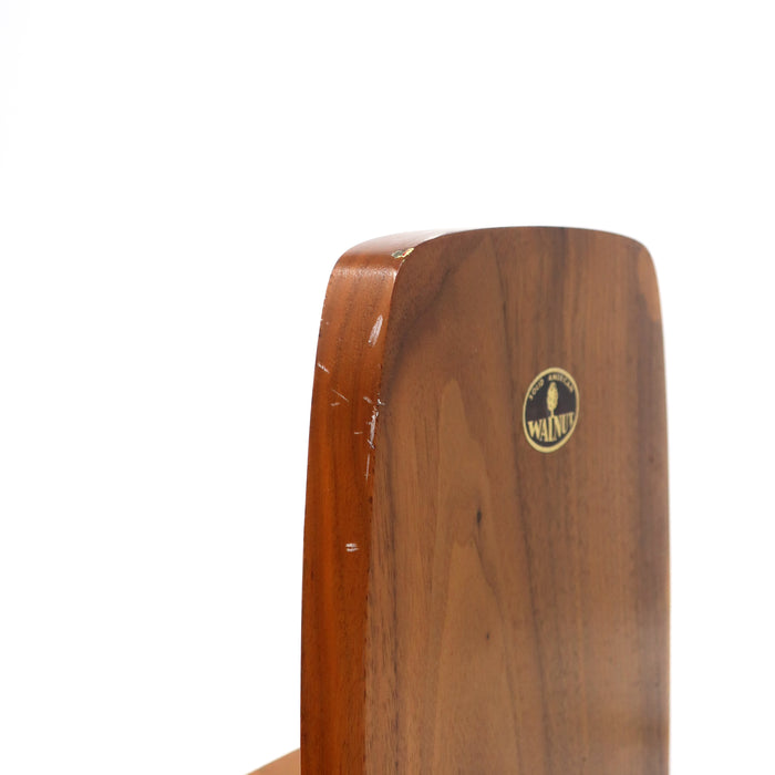 Pair of Art Deco Walnut and Polished Aluminum Bookends