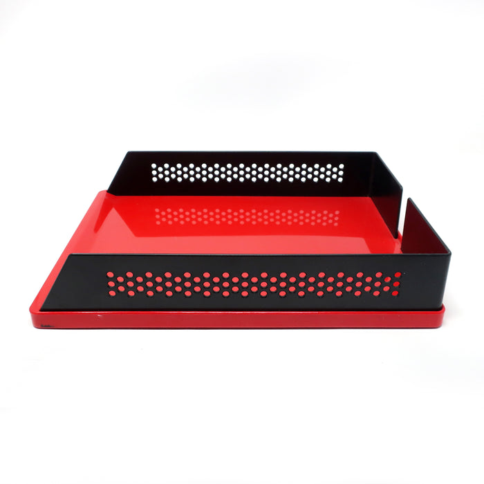 Pair of Red & Black Babele 940 Trays By Barbieri & Marianelli for Rexite