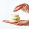 PARNELL Bakuchiol Retinol Wild Yam Firming Cream 50ml being applied from jar.