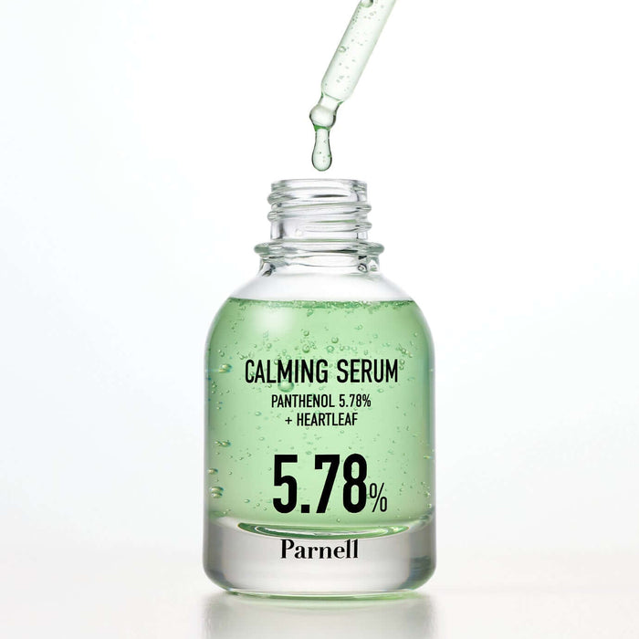 PARNELL Panthenol 5.78 Heartleaf Calming serum 30ml bottle with dropper