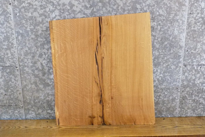 Partial Live Edge Salvaged White Oak End/Entry Table Top Slab 13742