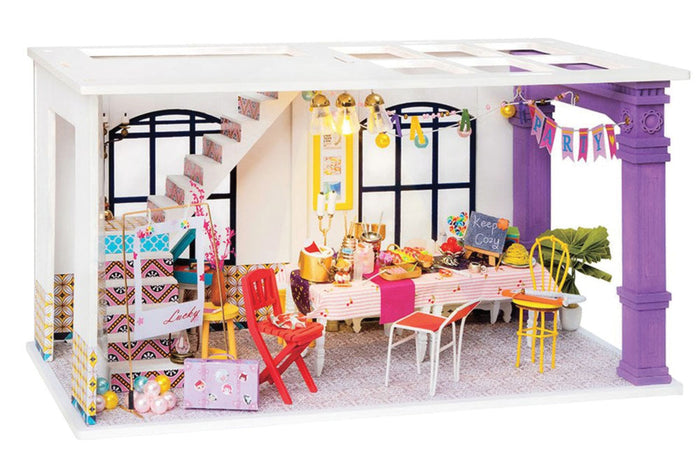 Party Time Miniature Wooden House Kit