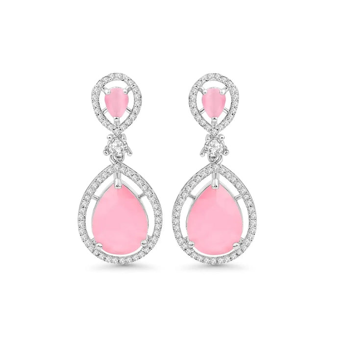 BELARIC Fashion Stylish Pink Earrings for Women & Girls | Cute & Trendy Earrings for Everyday Wear | Elegant Dangle Earrings for Parties & Casual Looks - BELARIC