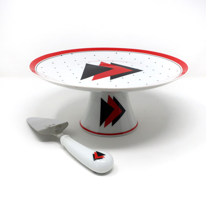 Postmodern Graphix Dessert Set by Saltera Himark 1985