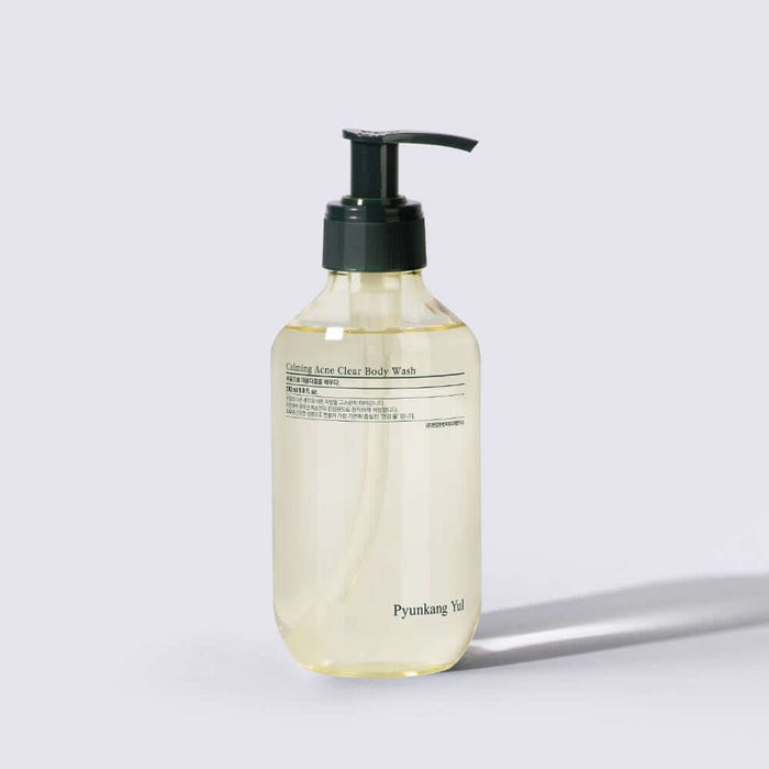 PYUNKANG YUL Calming Acne Clear Body Wash 290ml bottle on white background.