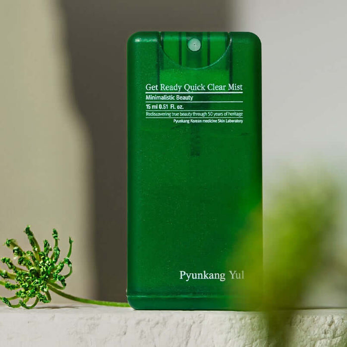 PYUNKANG YUL Get Ready Quick Clear Mist 15ml product bottle on display.