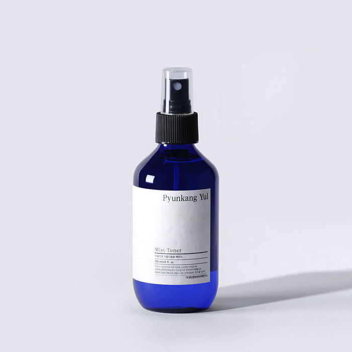 Image of PYUNKANG YUL Mist Toner 200ml in a blue spray bottle on a white background.