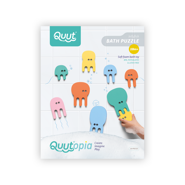 Quut Bath Puzzle - Bath time is even more fun! Bath Toys: Whale