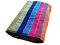 Moroccan Hand Loomed Throw - Blue Rainbow | Moroccan Corridor