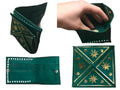 Rbati mini leather coin wallet ? green ? handmade moroccan leather | Moroccan Corridor©