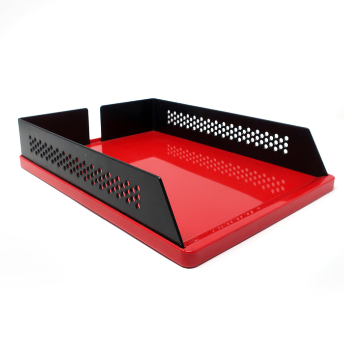 Red & Black Babele 940 Trays By Barbieri & Marianelli for Rexite - Set of Five