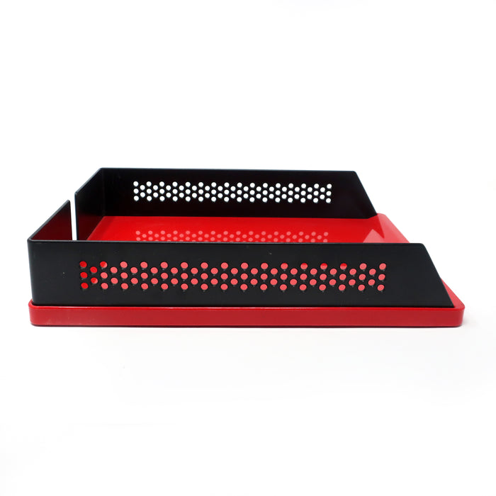 Red & Black Babele 940 Trays By Barbieri & Marianelli for Rexite - Set of Five