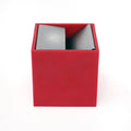 Red Cubo Ashtray by Bruno Munari for Danese Milano