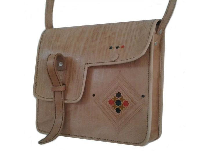 Riad Messenger Bag - Natural - Messenger Bags | Moroccan Corridor