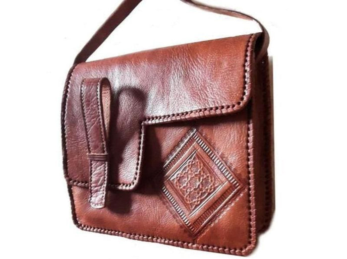 Riad Messenger Bag - Tan - Messenger Bags | Moroccan Corridor