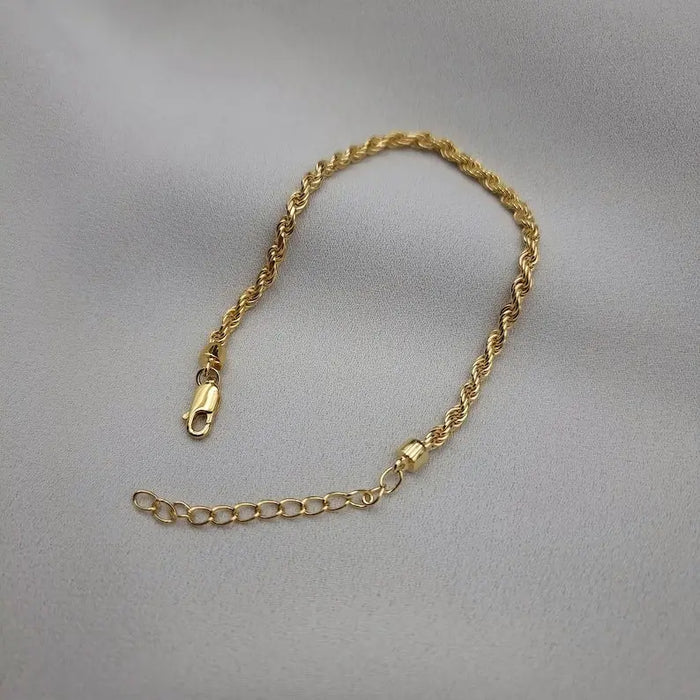 Gold Rope Chain Bracelet - BELARIC