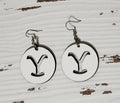 Round Y cut out earrings size 2 inch - BULK PURCHASE 10pair