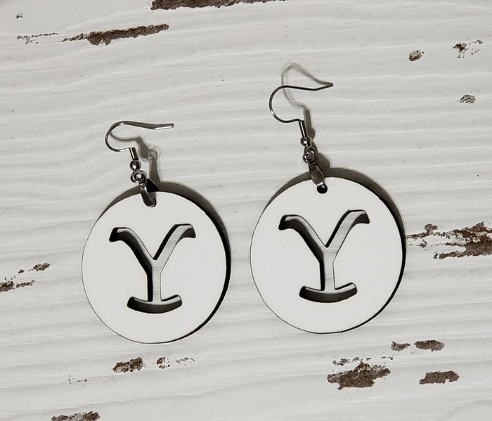 Round Y cut out earrings size 2 inch - BULK PURCHASE 10pair