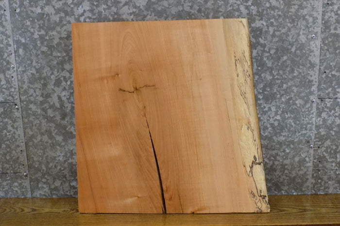 Salvaged Maple Partial Live Edge End/Entry/Side Table Top Slab 14345