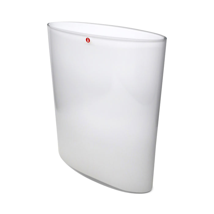 Scandinavian Modern White Ovalis Vase by Tapio Wirkkala for Iittala