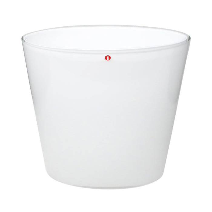 Scandinavian Modern White Ovalis Vase by Tapio Wirkkala for Iittala