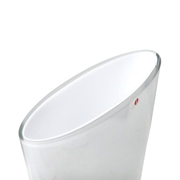 Scandinavian Modern White Ovalis Vase by Tapio Wirkkala for Iittala