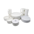 Set of White Massimo Vignelli for Heller Dinnerware