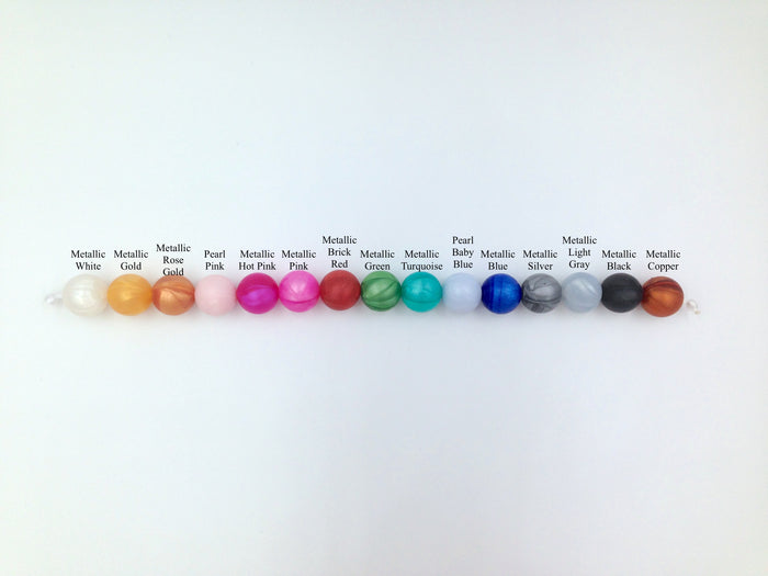 Silicone Wholesale--Mix & Match--12mm Bulk Silicone Beads-1000