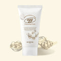 SKINFOOD Egg White Perfect Pore Cleansing Foam 150ml product packaging with egg illustration background.