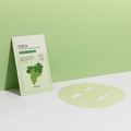 SKINFOOD Shine Muscat Cica Mask on display against a light green background