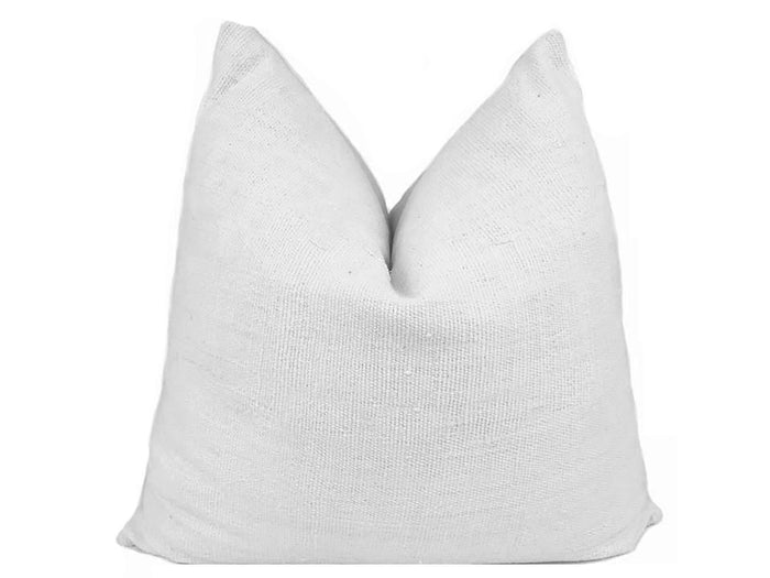 Solid Color Throw Pillow Cover - White