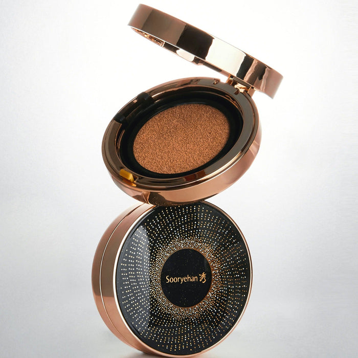 SOORYEHAN Beautiful Black Ginseng Cushion Project 15g in elegant packaging, highlighting premium design and quality finish.