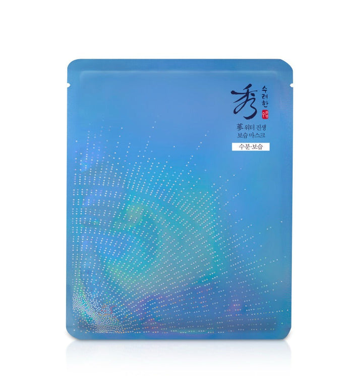 Image of SOORYEHAN Water Ginseng Moisturizing Mask 1 Sheet in blue packaging